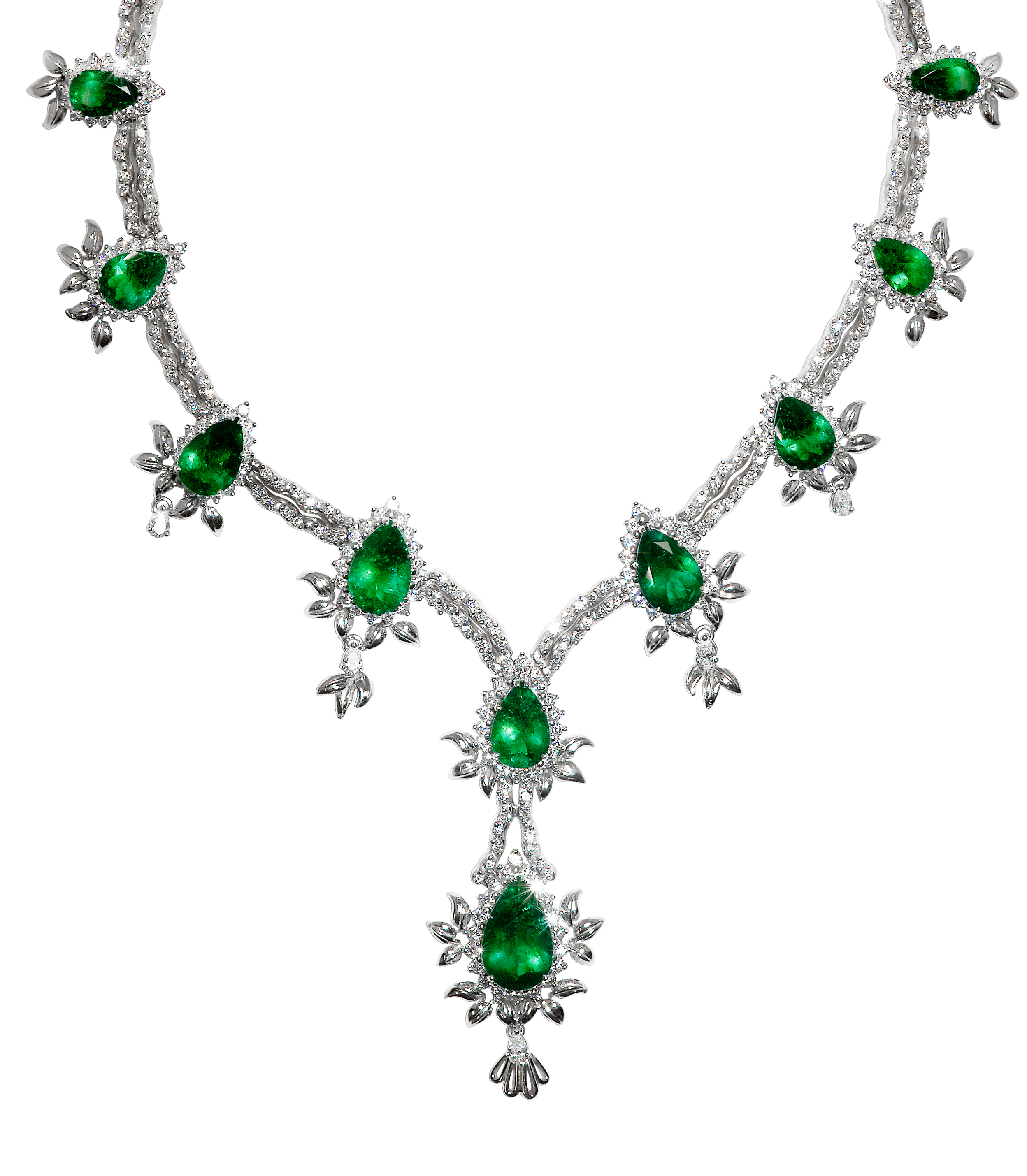 Emerald & Diamond Necklace Kaufmann De Suisse