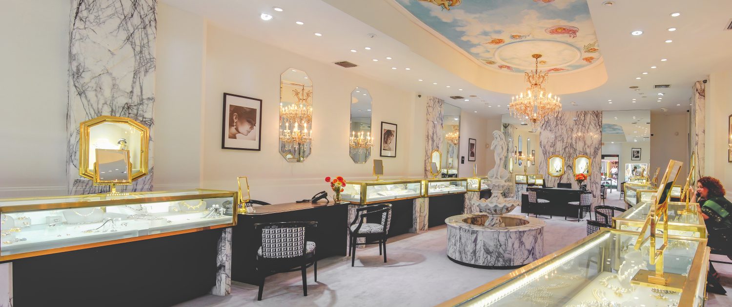 Store Image Stiched Kaufmann de Suisse Jewelry Designers, 210 Worth Ave., Palm Beach